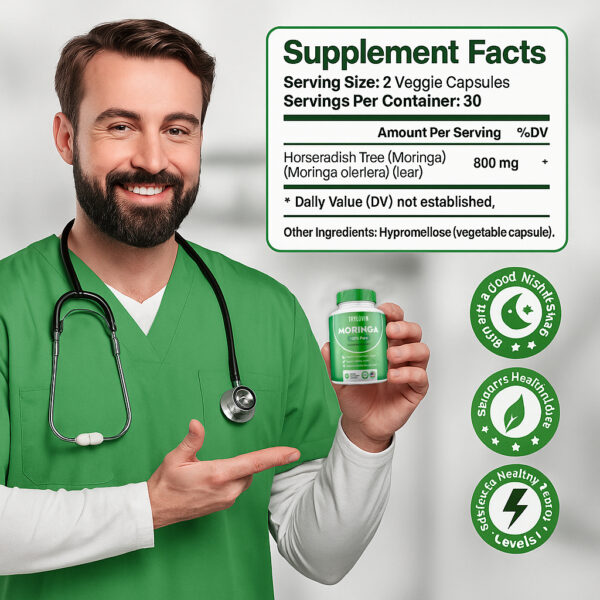 TryLuvin™ Moringa Powder Capsules - Image 3